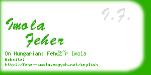 imola feher business card
